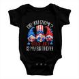 Patriotic Gnome In American Flag Outfit 4Th Of July Birthday Gift Baby Onesie