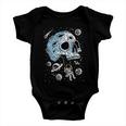 Playing Swing On Skull Planet Tshirt Baby Onesie