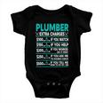Plumber Extra Charges Hourly Rate Baby Onesie