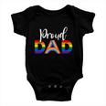 Proud Dad Lgbt Gay Pride Month Lgbtq Parent Funny Gift Baby Onesie