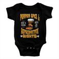 Pumpkin Spice And Reproductive Rights Fall Feminist Choice Gift V5 Baby Onesie