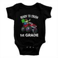 Ready To Crush 1St Grade Back To School Monster Truck Baby Onesie