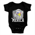 Redneck 4Th Of July Mullet Eagle Funny Bald Eagle ‘Merica Cool Gift Baby Onesie
