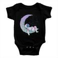 Relaxing Astronaut On The Moon Baby Onesie