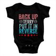 Retro Back Up Terry Put It In Reverse 4Th Of July Fireworks Baby Onesie