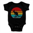 Retro Vintage Kangaroo V2 Baby Onesie