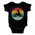 Retro Vintage Motorbike V2 Baby Onesie