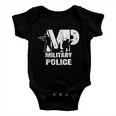 Soldier Retired Veteran Mp Military Police Policeman Funny Gift Baby Onesie