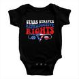 Stars Stripes Reproductive Rights American Flag V3 Baby Onesie