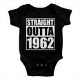 Straight Outta 1962 60Th Birthday Baby Onesie