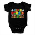 Super Daddio Dad Video Gamer Baby Onesie