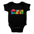 Super Daddio Gamer Dad Tshirt Baby Onesie