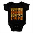 Surfing Retro Beach Baby Onesie