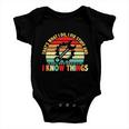 That What I Do I Fix Stuff I Know Things Vintage Mechanic Baby Onesie