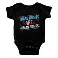 Trans Rights Are Human Rights Trans Pride Transgender Lgbt Gift Baby Onesie