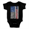 Trump Distressed Usa Flag Baby Onesie