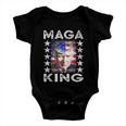Ultra Mega King Trump Vintage American Us Flag Anti Biden V2 Baby Onesie