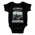 Uss Midway Cvb 41 Cva 41 Cv Baby Onesie