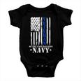 Veteran Of The United States Navy Flag Tshirt Baby Onesie