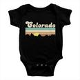 Vintage Colorado Mountain Sunset Tshirt Baby Onesie