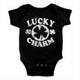 Vintage Lucky Charm Irish Clover Baby Onesie