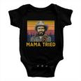 Vintage Mama Tried Country Music Funny Merle Tee Haggard Gift Tshirt Baby Onesie