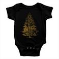 Vintage Nature Lover Pine Tree Forest Tshirt V2 Baby Onesie
