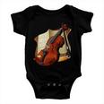 Violin And Sheet Music Baby Onesie