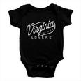 Virginia Is For Lovers Simple Vintage Baby Onesie