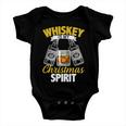 Whiskey Is My Christmas Spirit Tshirt Baby Onesie