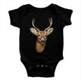 Wildlife Big Face Young Buck Deer Portrait Baby Onesie