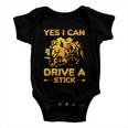 Yes I Can Drive A Stick Halloween Quote Baby Onesie