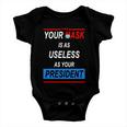 Your Mask Is As Useless As Your President V2 Baby Onesie