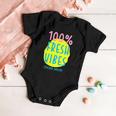 100 Fresh Vibes Stocked Daily Positive Statement 90S Style Baby Onesie