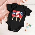 4Th Of July Popsicle Red White Blue American Flag Patriotic Baby Onesie