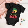 A Black Man Is A Free Man Funny Gift African American Juneteenth Gift Baby Onesie