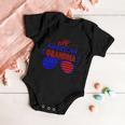 All American Grandma Sunglasses 4Th Of July Independence Day Patriotic Baby Onesie