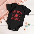 Atlanta Baseball Atl Vintage Brave Retro Baby Onesie