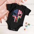 Autism Awareness American Skull Tshirt Baby Onesie