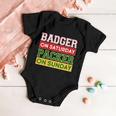 Badger On Saturday Packer On Sunday Tshirt Baby Onesie