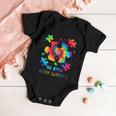 Be Kind Puzzle Pieces Tie Dye Cute Autism Awareness Baby Onesie