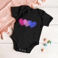 Bisexual Flag Hearts Love Lgbt Bi Pride Baby Onesie