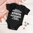 Christian Retirement Plan Tshirt Baby Onesie