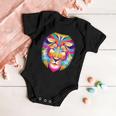 Colorful Abstract Lion Baby Onesie