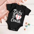 Dibs On The Coach Funny Baseball Heart Cute Mothers Day Tshirt Baby Onesie