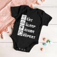 Eat Sleep Anime Repeat Tshirt Baby Onesie