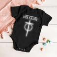 Even In The Darkness I See His Light Jesus Christian Tshirt Baby Onesie