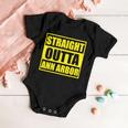 Football Straight Outta Ann Arbor Michigan Baby Onesie