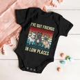 French Bulldog Dog Ive Got Friends In Low Places Funny Dog Baby Onesie