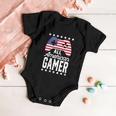 Funny American Gamer 4Th Of July Baby Onesie